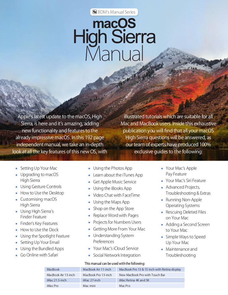 mac high sierra 10.13.6 manual
